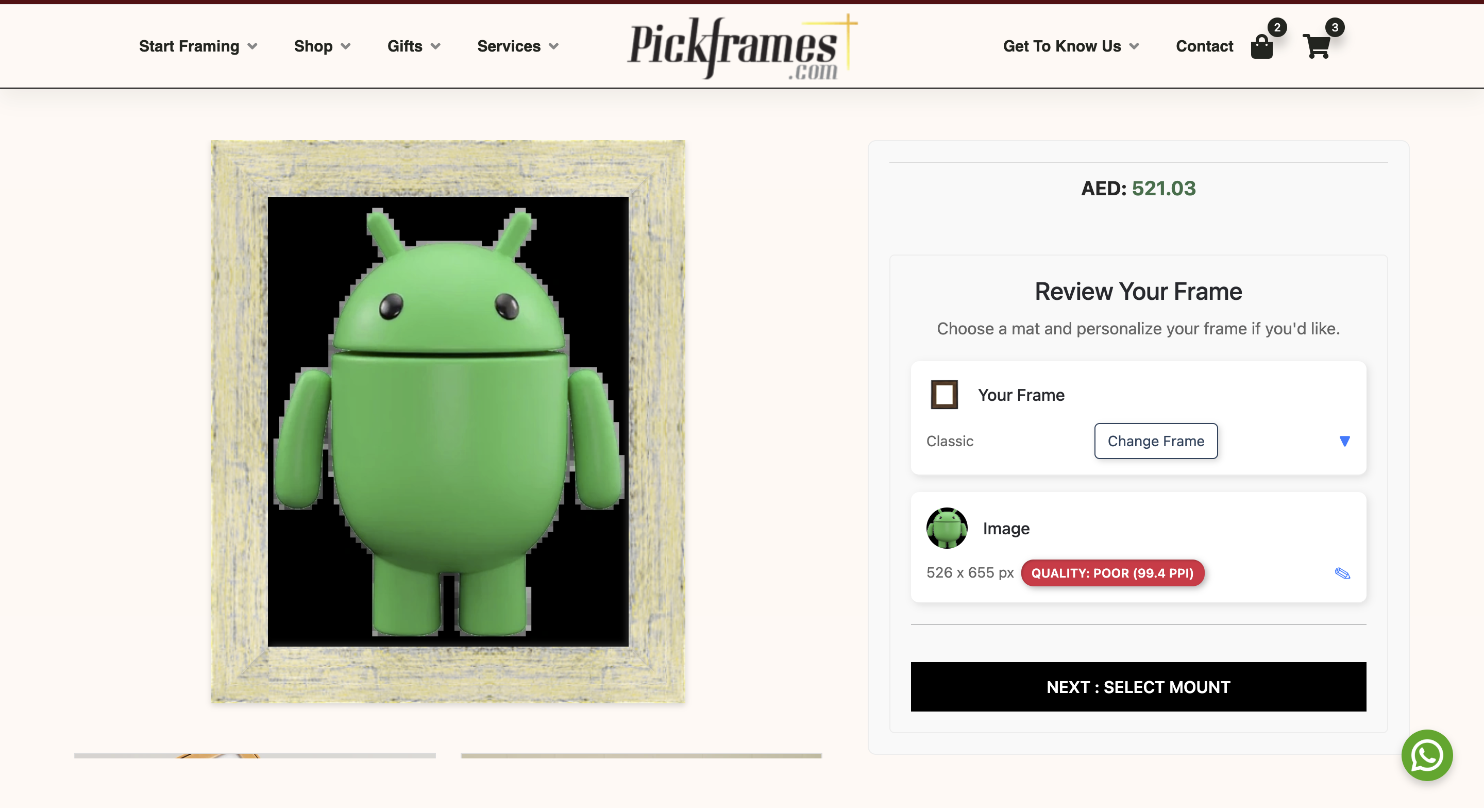 Aharya native Android mobile app featuring catalog